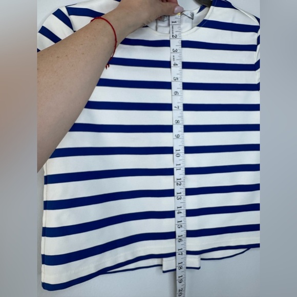 Zara Trafaluc Navy and White Striped Top - Picture 11 of 17